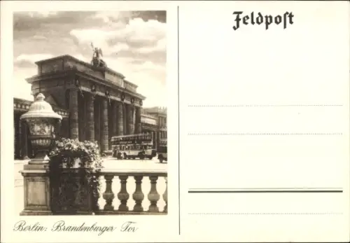 Ak Berlin Mitte, Brandenburger Tor