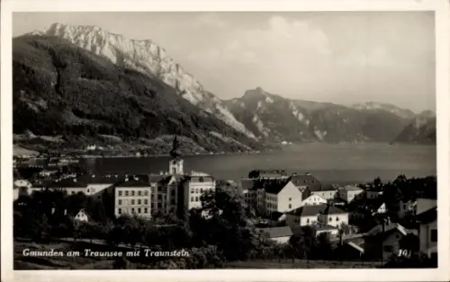 Ak Gmunden am Traunsee Salzkammergut Oberösterreich, Totale