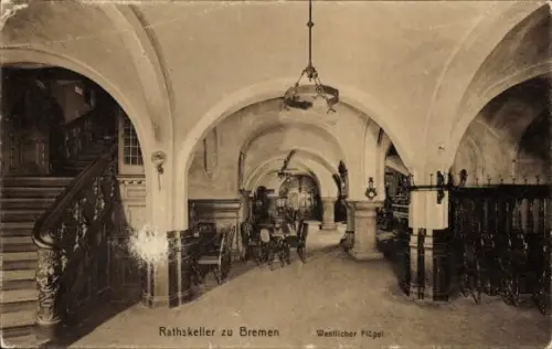 Ak Hansestadt Bremen, Rathskeller zu  Westlicher Flügel