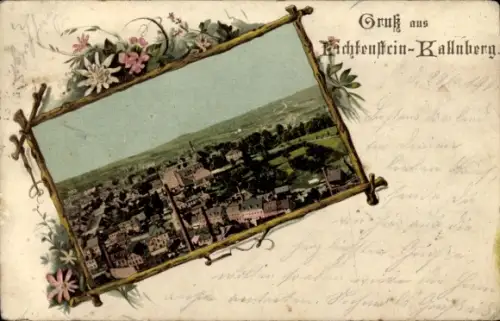 Ak Callnberg Lichtenstein in Sachsen, Stadtpanorama, Schornsteine