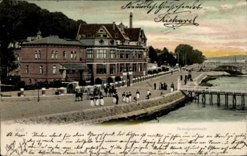 Ak Hansestadt Kiel, Strandpromenade
