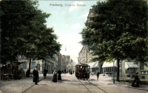 Ak Freiberg in Sachsen, Erbische Straße