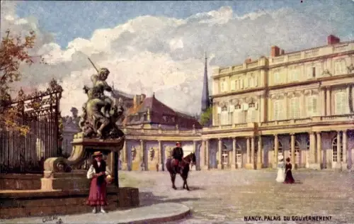 Künstler Ak Nancy Meurthe et Moselle, Gouvernements-Palast