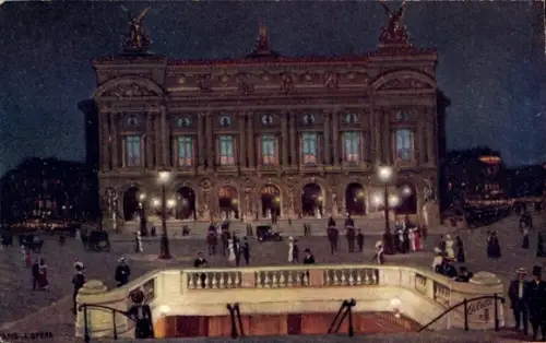 Künstler Ak Paris IX., L'Opera, Opernhaus