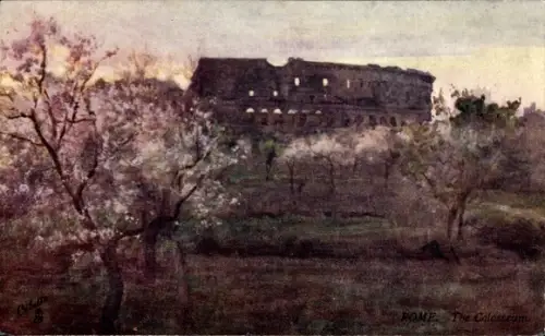 Künstler Ak Roma Rom Lazio, Colosseum