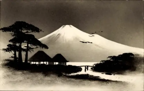 Künstler Ak Japan, Landschaftsmotiv
