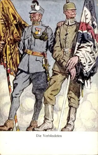 Ak Kuk-Armee, Deutscher Soldat, Zweierbund, Waffenbrüder, I. WK