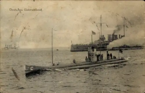 Ak Deutsches Kriegsschiff, Unterseeboot, Kaiserliche Marine