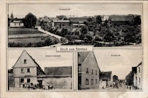 Ak Städten Rochlitz an der Mulde Sachsen, Gesamtansicht, Gasthof, Dorfstraße