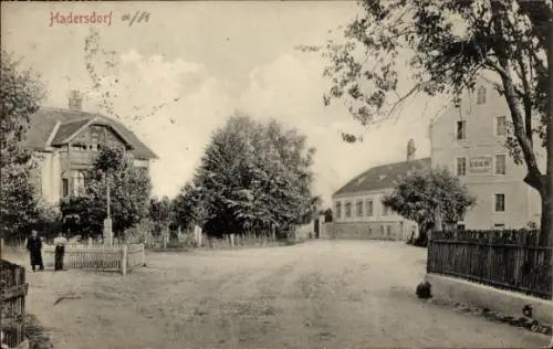 Ak Hadersdorf am Kamp Niederösterreich, Straße, Häuser