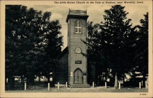 Ak Nashua Iowa USA, The Little Brown Church in the Vale