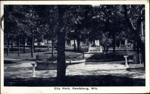 Ak Reedsburg Wisconsin USA, City Park