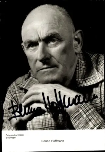 Ak Schauspieler Benno Hoffmann, Portrait, Autogramm