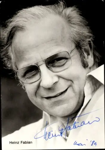 Ak Schauspieler Heinz Fabian, Portrait, Autogramm