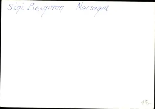 Autogramm Sigi Bergmann