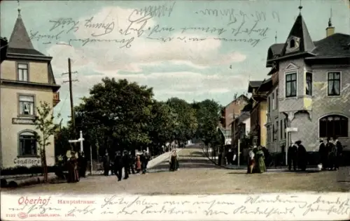 Ak Oberhof im Thüringer Wald, Hauptstraße, Konditorei