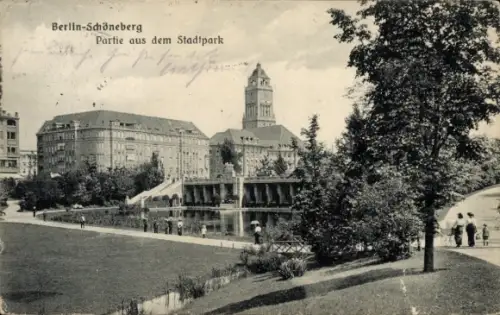 Ak Berlin Schöneberg, Stadtpark