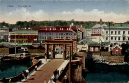 Ak Tartu Dorpat Estland, Steinbrücke