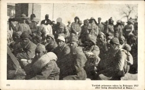 Ak Türkische Kriegsgefangene, Februar 1917