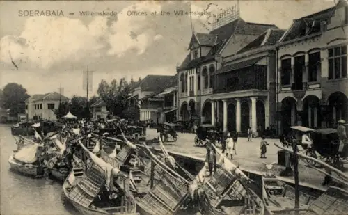 Ak Surabaya Indonesien, Willemskade, Offices