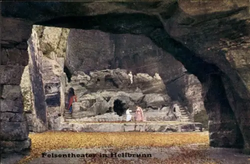 Ak Salzburg in Österreich, Felsentheater Hellbrunn, Steintheater Hellbrunn