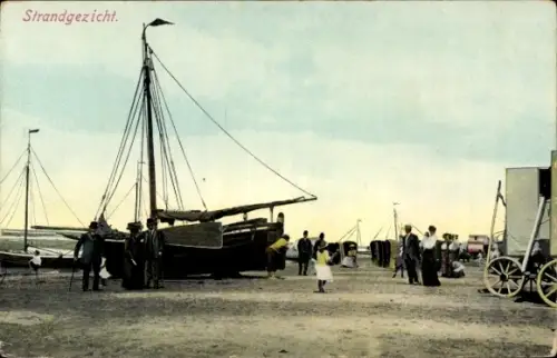 Ak Zandvoort Nordholland, Strandgezicht