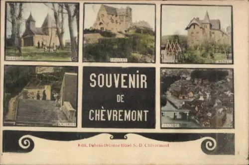 Ak Chèvremont Chaudfontaine Wallonien Lüttich, Kapelle, Hotel, Couvent