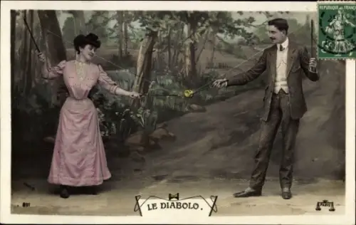 Ak Liebespaar, Diabolo