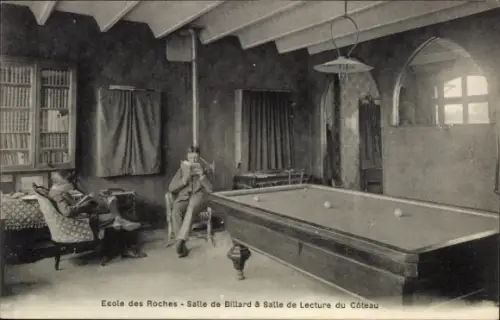 CPA Ecole des Roches, Salle de Billard, Salle de Lecture du Côteau