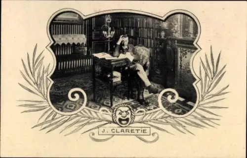 Passepartout Ak Schriftsteller J Claretie, Les Annales Politiques et Literaires