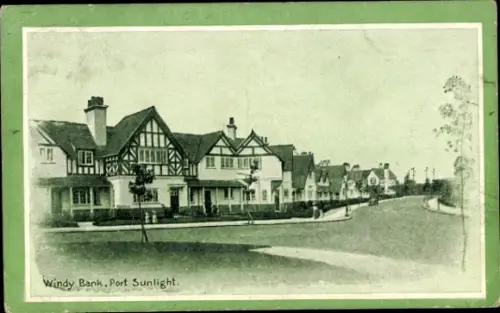 Ak Port Sunlight North West England, Windy Bank