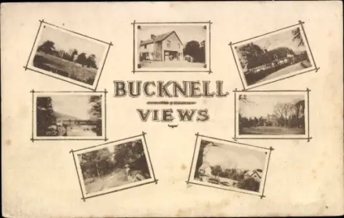 Ak Bucknell Shropshire, Teilansichten