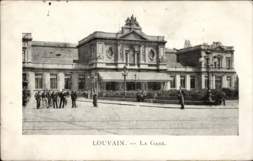 Ak Louvain Leuven Flämisch Brabant, Bahnhof