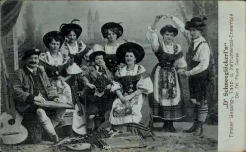 Ak D' Schneeglöckerl'n, Tiroler Gesang, Tanz- und Instrumental-Ensemble