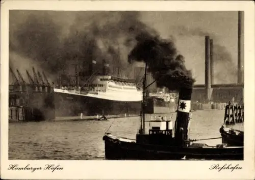 Ak Hamburger Hafen, Roßhafen