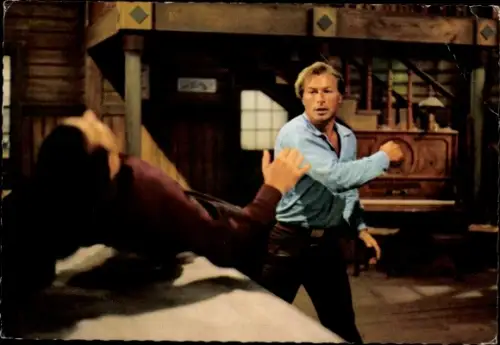 Ak Schauspieler Lex Barker, Winnetou I. Teil, Rialto Constantin, Piano