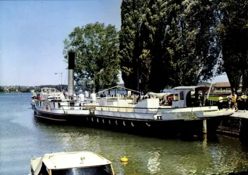 Ak Kreuzlinger Hafen, Bodensee, Ehemaliges Dampfschiff Schaffhausen