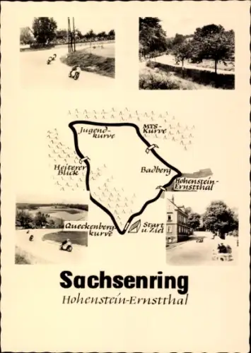 Ak Hohenstein Ernstthal in Sachsen, Sachsenring, Motorradrennen