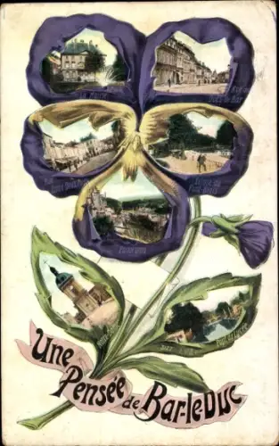 Ak Bar le Duc Meuse, Stiefmütterchen, Stadtbilder, Souvenir