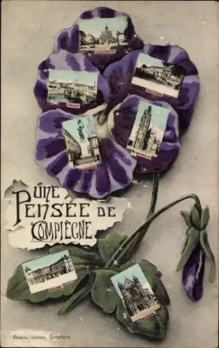 Ak Compiègne Oise, Kathedrale, Kirche, Denkmal