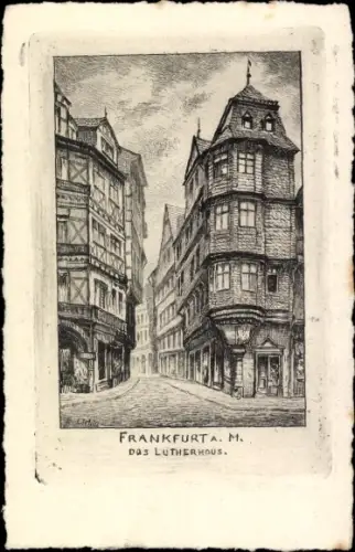 Künstler Ak Frankfurt am Main, Lutherhaus