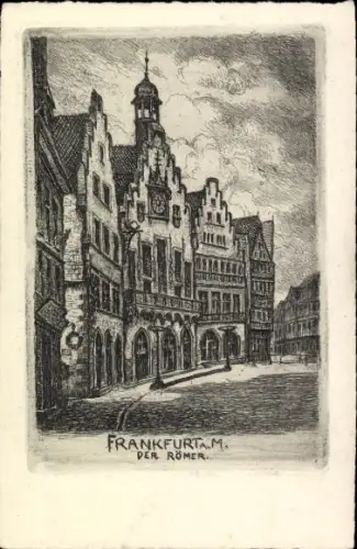 Künstler Ak Frankfurt am Main, Römer