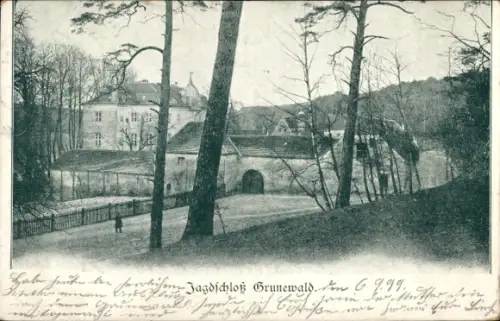 Ak Berlin Zehlendof Dahlem, Jagdschloss Grunewald