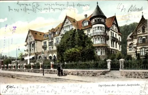 Ak Kiel, Logierhaus des Kaiserl. Jachtclubs