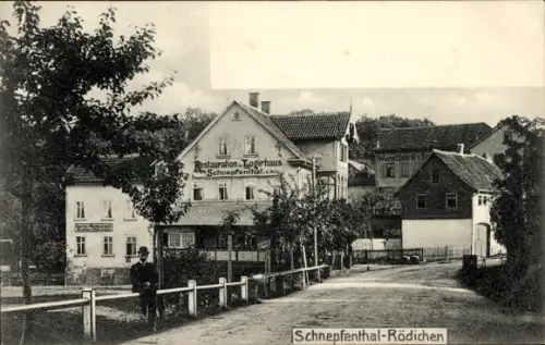 Ak Schnepfenthal Rödichen Waltershausen, Restaurant, Gasthaus