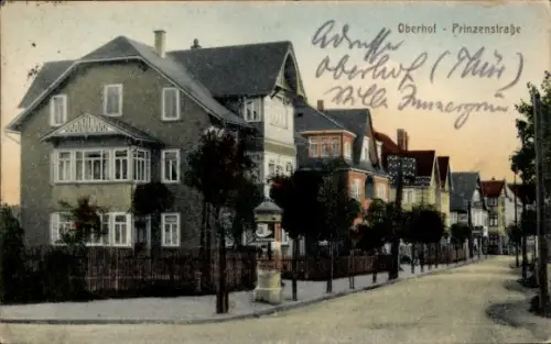 Ak Oberhof im Thüringer Wald,  Prinzenstraße, Straßenansicht