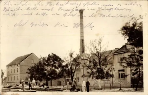 Ak Hrtkovci Serbien, Teilansicht, Fabrik
