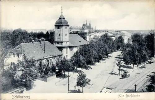 Ak Berlin Schöneberg, Alte Dorfkirche