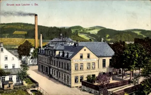Ak Lauter Bernsbach im Erzgebirge Sachsen, Gruss aus  Fischer's Gasthaus