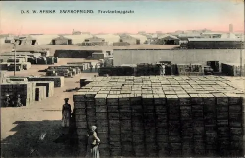 Ak Swakopmund Namibia Deutsch Südwestafrika, Proviantmagazin